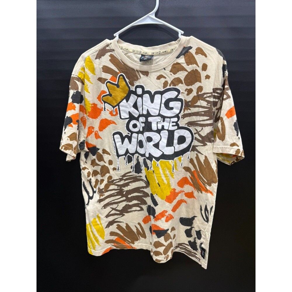 King Of The World Paint T-Shirt Size XXL Multi Color Switch Remarkable